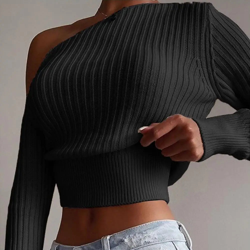 Off-shoulder sweater