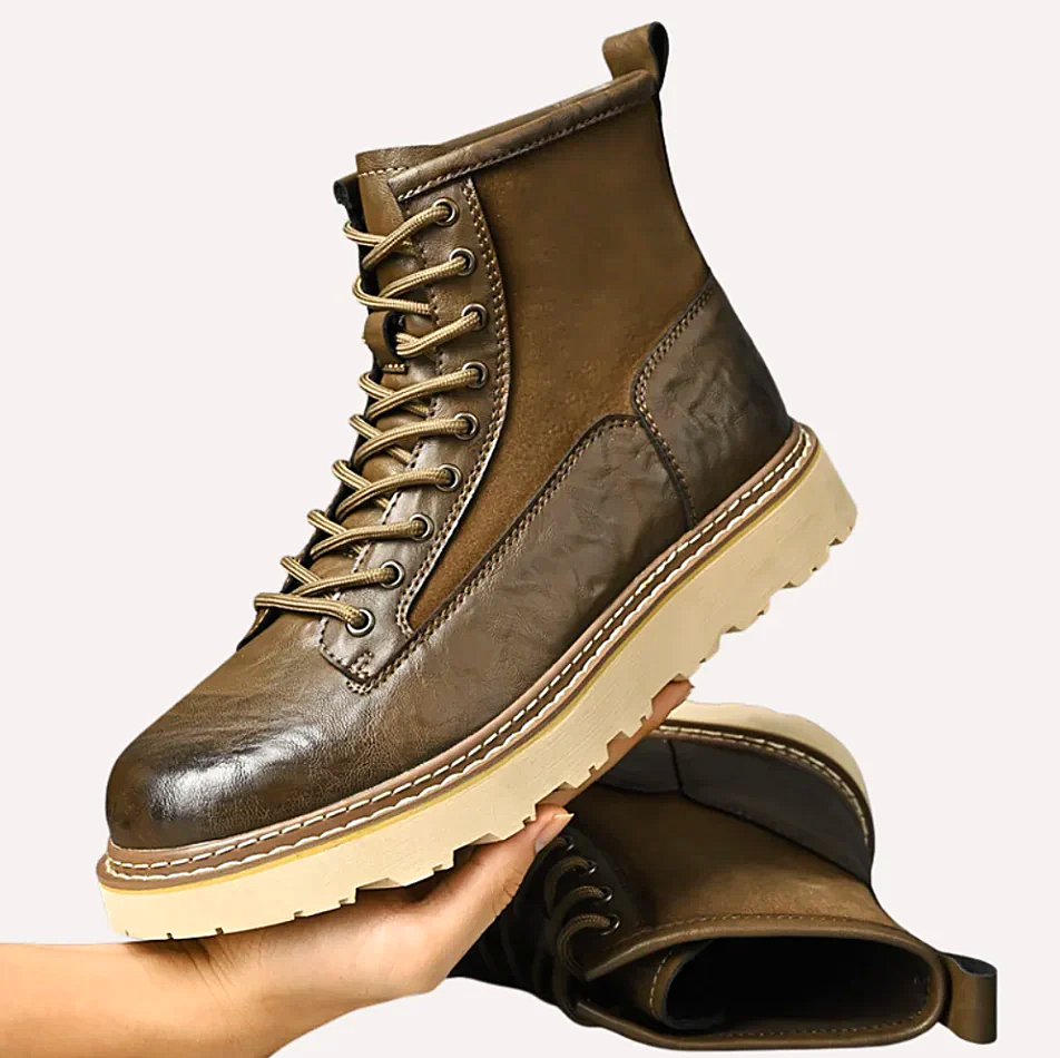 Men - Leather Boots - Stylish, Durable Design - Perfect for Casual and Formal Wear