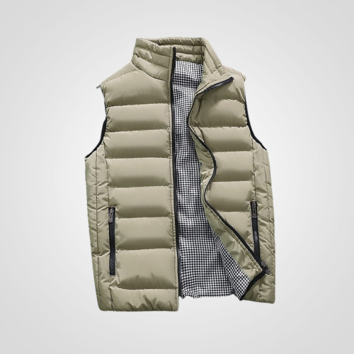 Men's Sleeveless Insulated Waistcoat - Lightweight Spring Layer - Perfect for Outdoor Adventures