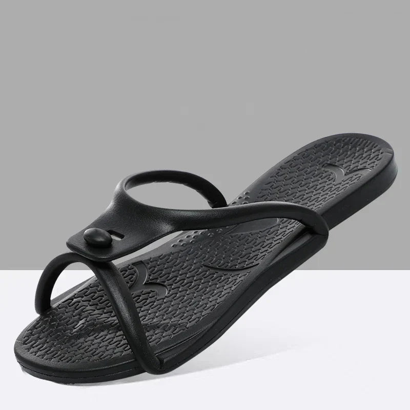 Foldable travelling slippers for women: Lightweight flip-flops for business trips, indoor and outdoor use