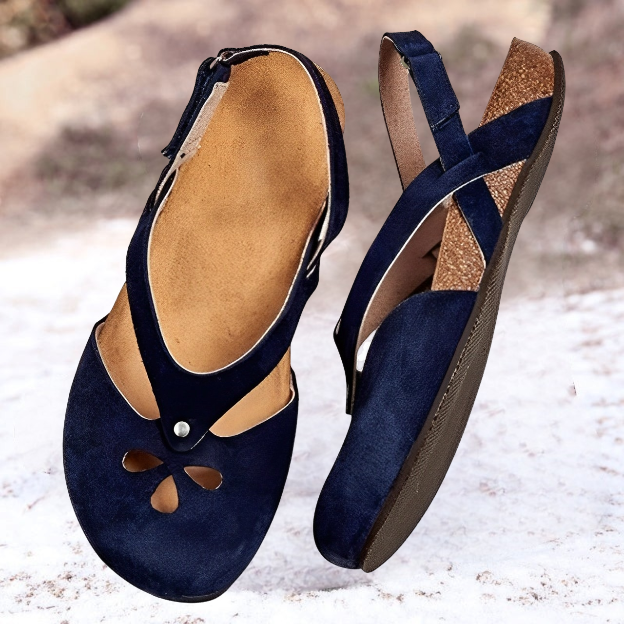 Women's - Stylish Slip-On Sandals - Comfortable & Trendy - Perfect for Summer Outings