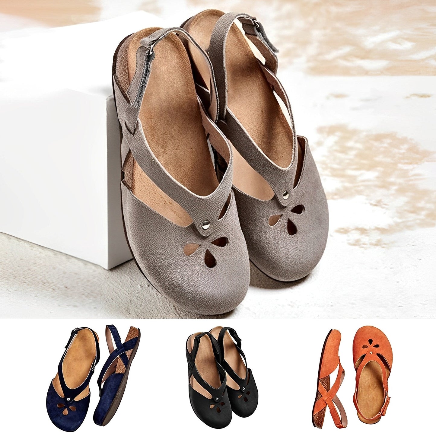 Women's - Stylish Slip-On Sandals - Comfortable & Trendy - Perfect for Summer Outings