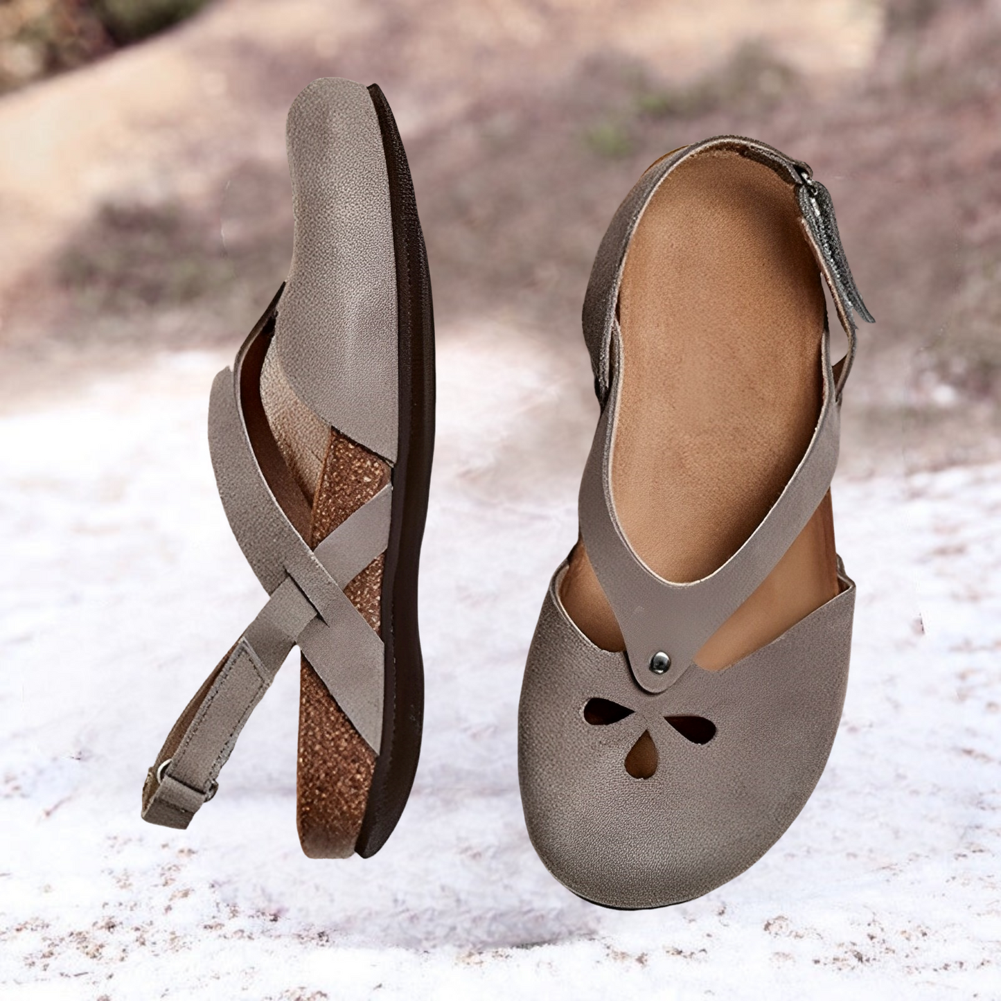 Women's - Stylish Slip-On Sandals - Comfortable & Trendy - Perfect for Summer Outings