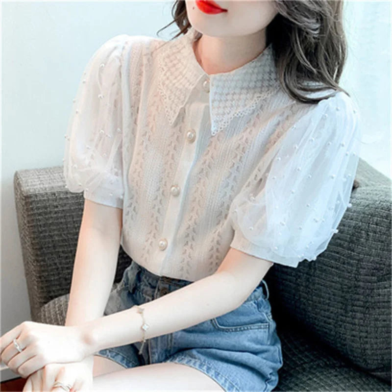 Lace blouses in summer style