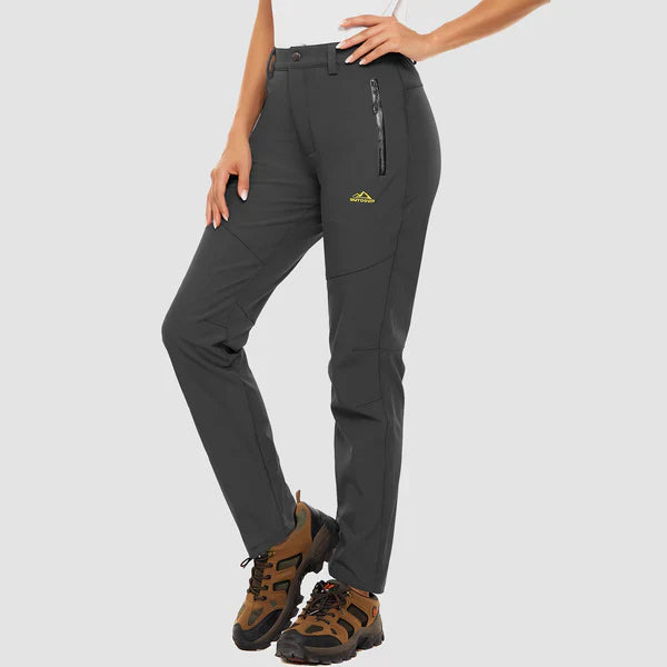 Women - Waterproof Trousers - Fleece Lining for Comfort - Ideal Outdoor Apparel