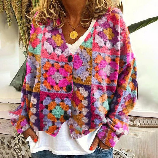 Ladies' cardigans with unique print