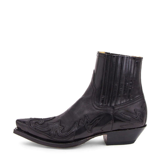 Leather Low Cowboy Boots Unisex