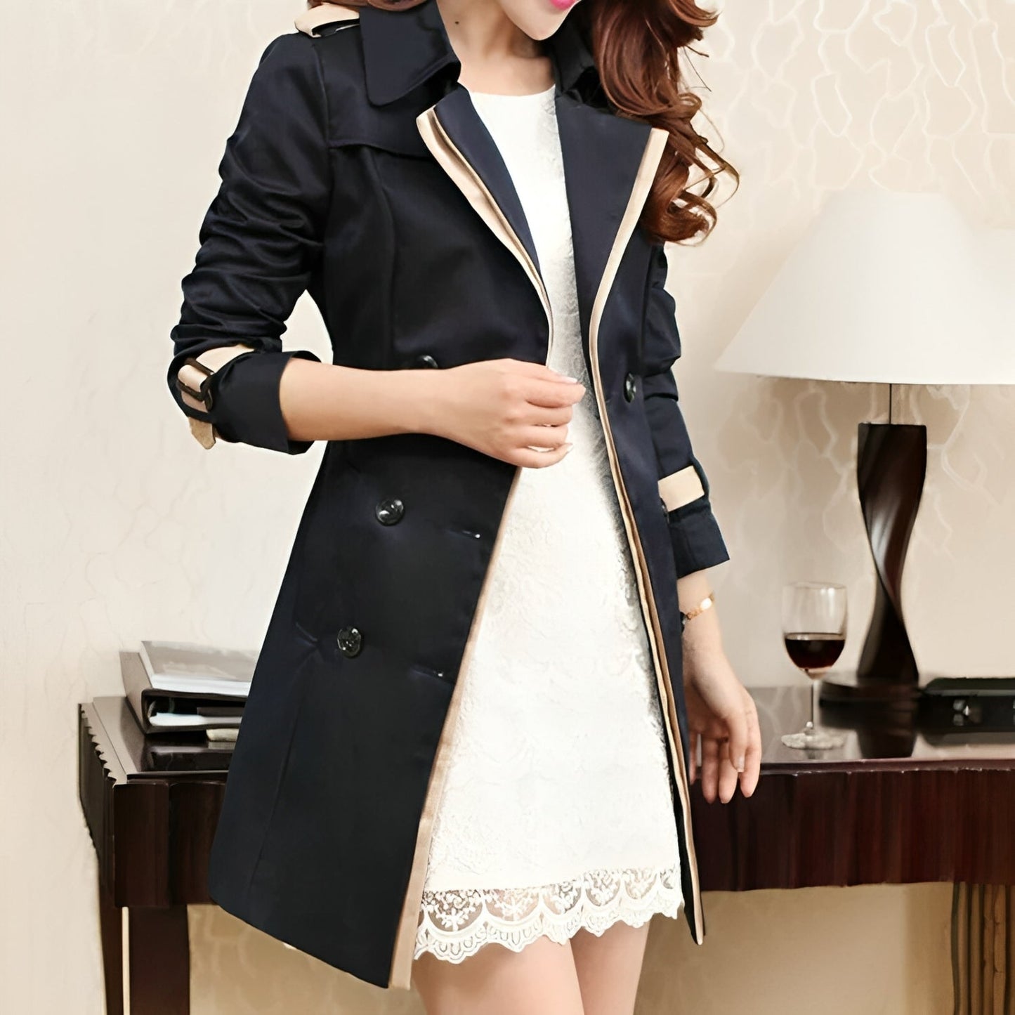 Warm Long trench coat