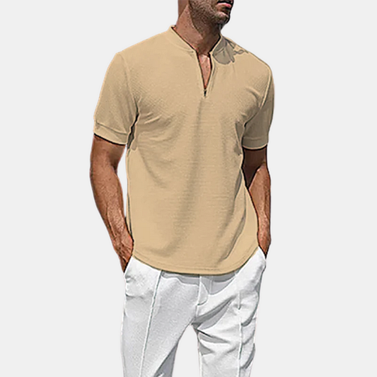 Short-sleeved business shirt for men