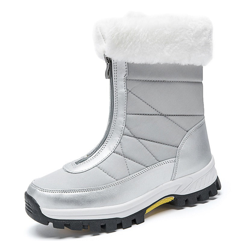 Women - Winter Boots - Stylish & Warm Mid-Calf - Comfortable Footwear for Cold Weather