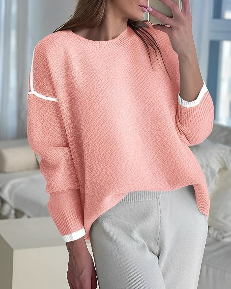 Women - Loosely Knitted Jumper - Cozy Knitwear - Comfortable & Stylish Knit for Effortless Fashion