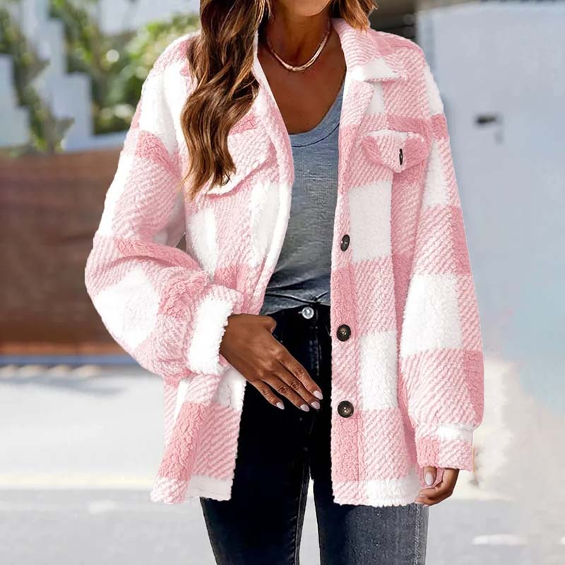 Modern checked coat: classic and casual