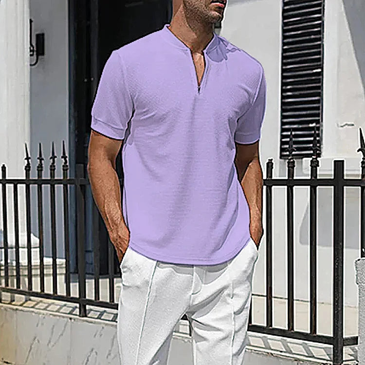 Short-sleeved business shirt for men