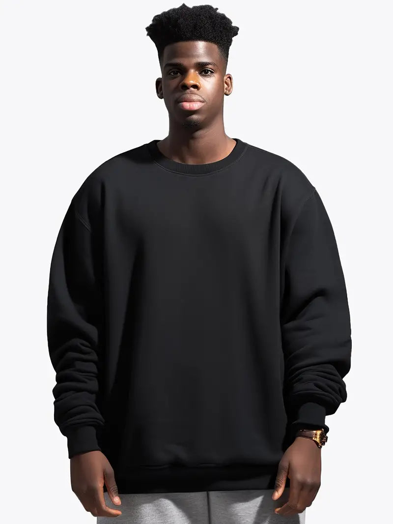 Men - Casual Jumper - Soft Knitwear - Lightweight Round Neck Sweater for Comfort and Style