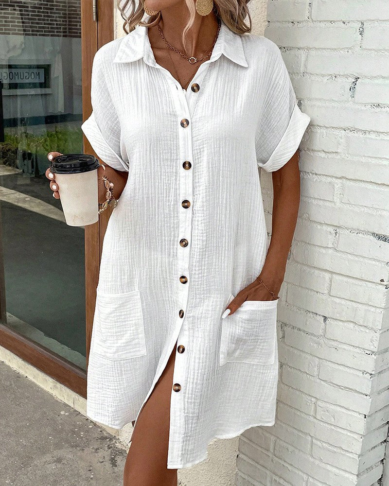 Comfortable shirt dress