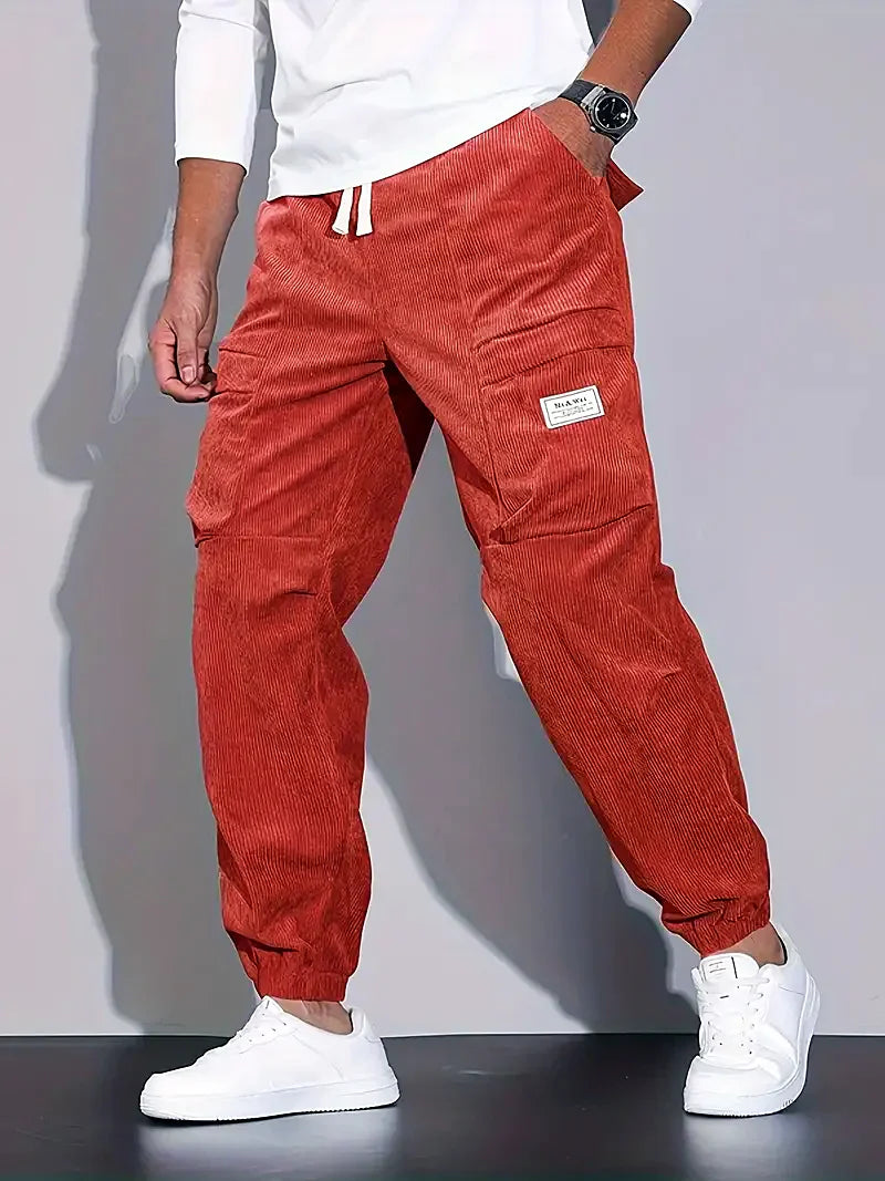 Men - Cargo Jogging Trousers - Comfortable Cotton Blend - Stylish Activewear for Daily Adventures