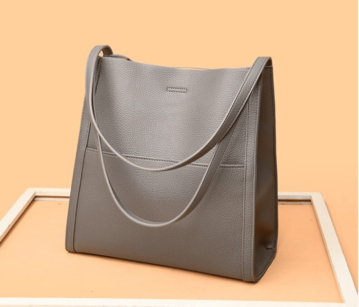 Handmade shoulder strap bag in vegan leather