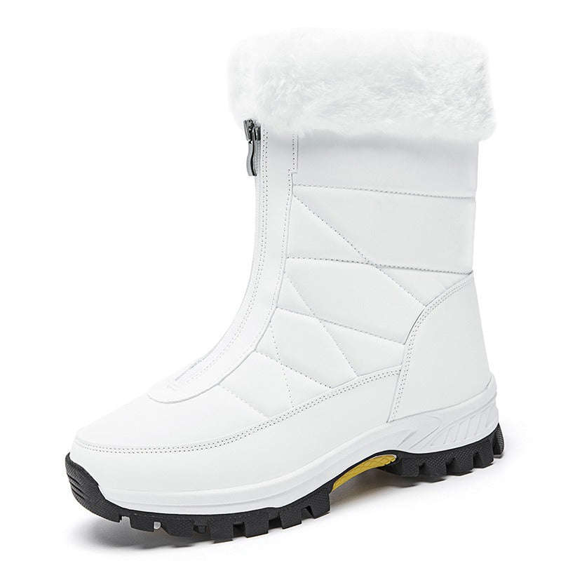 Women - Winter Boots - Stylish & Warm Mid-Calf - Comfortable Footwear for Cold Weather