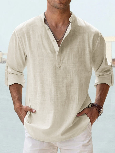 Breathable linen shirt