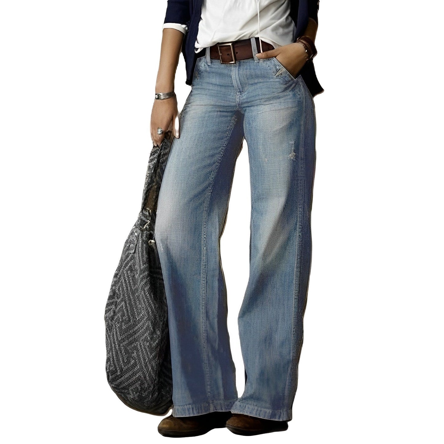 Women - Casual Jeans - Straight Leg - Comfortable Everyday Denim