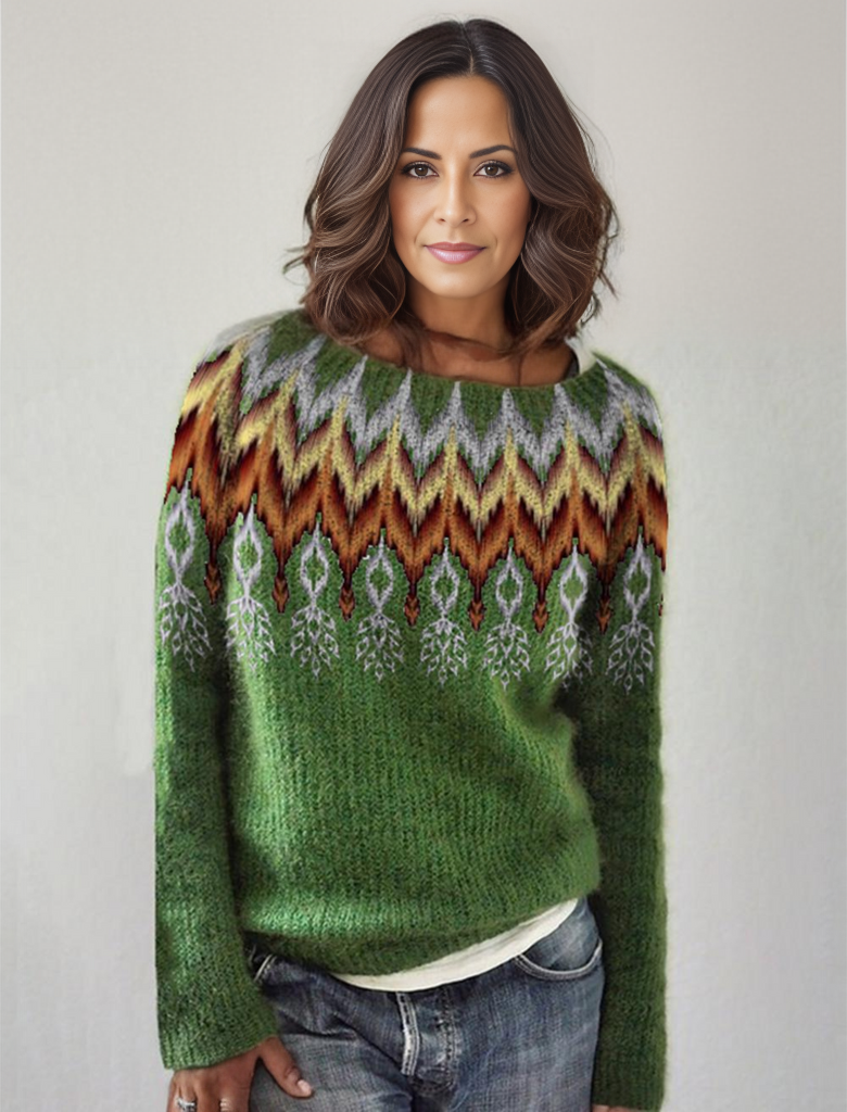 Argyle chevron sweater