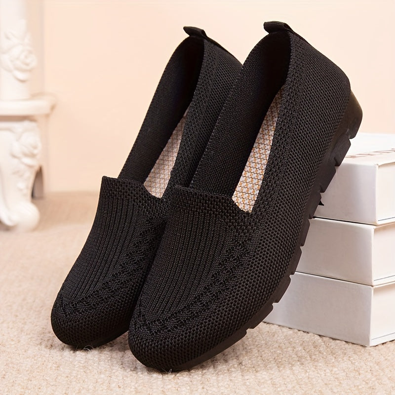 Women's - Slip-On Loafers - Lightweight Mesh - Breathable Comfort Shoes for Everyday Wear