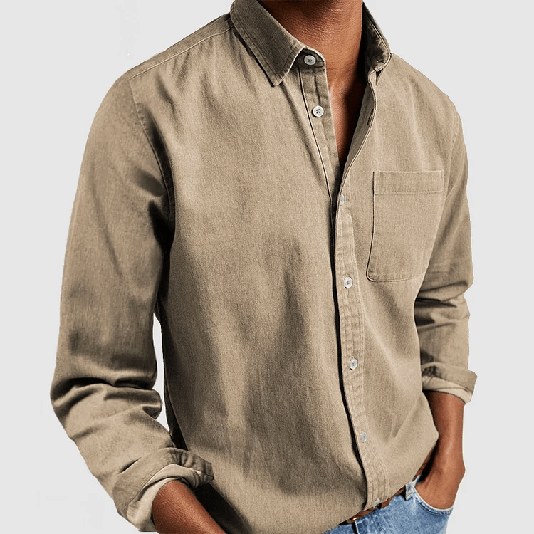 Men - Casual Shirt - Soft Cotton Blend - Stylish Everyday Fashion