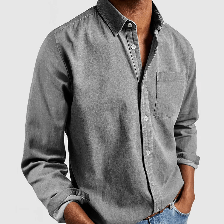 Men - Casual Shirt - Soft Cotton Blend - Stylish Everyday Fashion