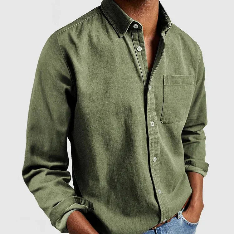 Men - Casual Shirt - Soft Cotton Blend - Stylish Everyday Fashion