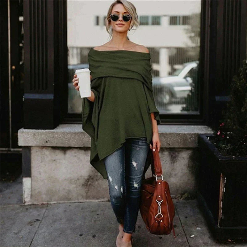 Stylish long-sleeved top