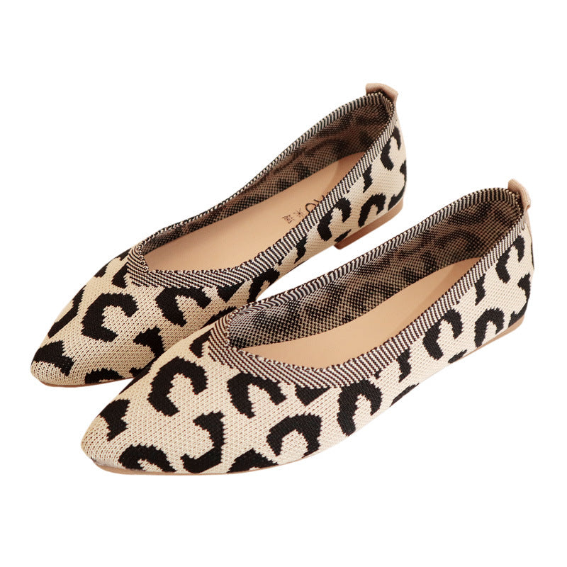 Comfortable all-match pointed toe flats