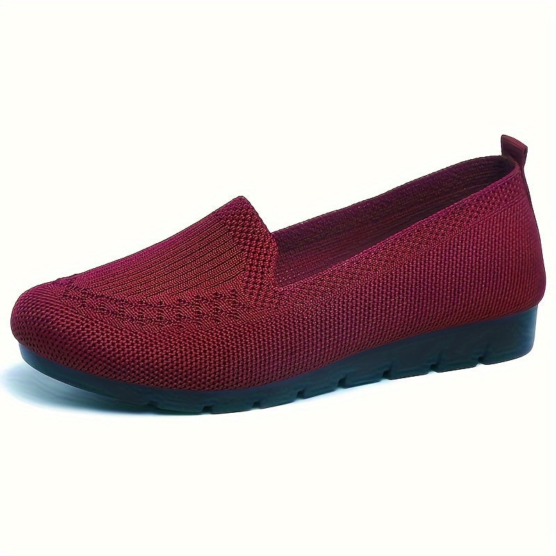 Women's - Slip-On Loafers - Lightweight Mesh - Breathable Comfort Shoes for Everyday Wear