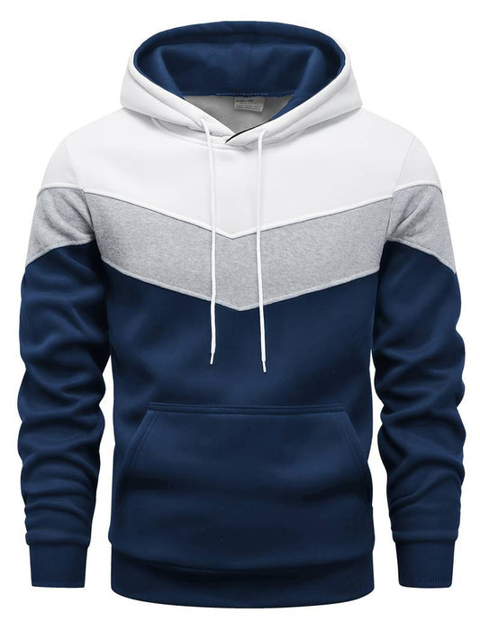 Men - Hoodie - Colour Block Design - Stylish & Comfortable Fashion Hoodie for Everyday Wear