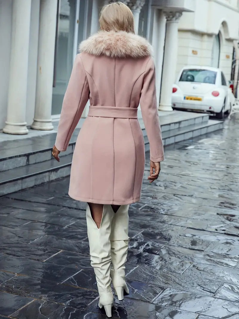 Winter coat with fur collar