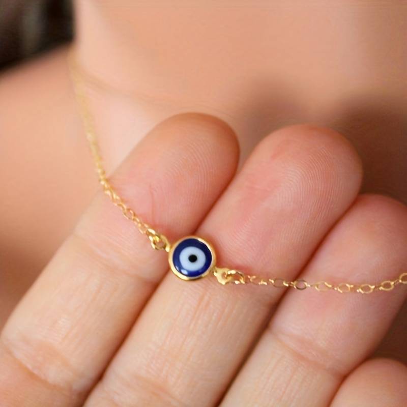 Blue Evil Eye Vintage Necklace