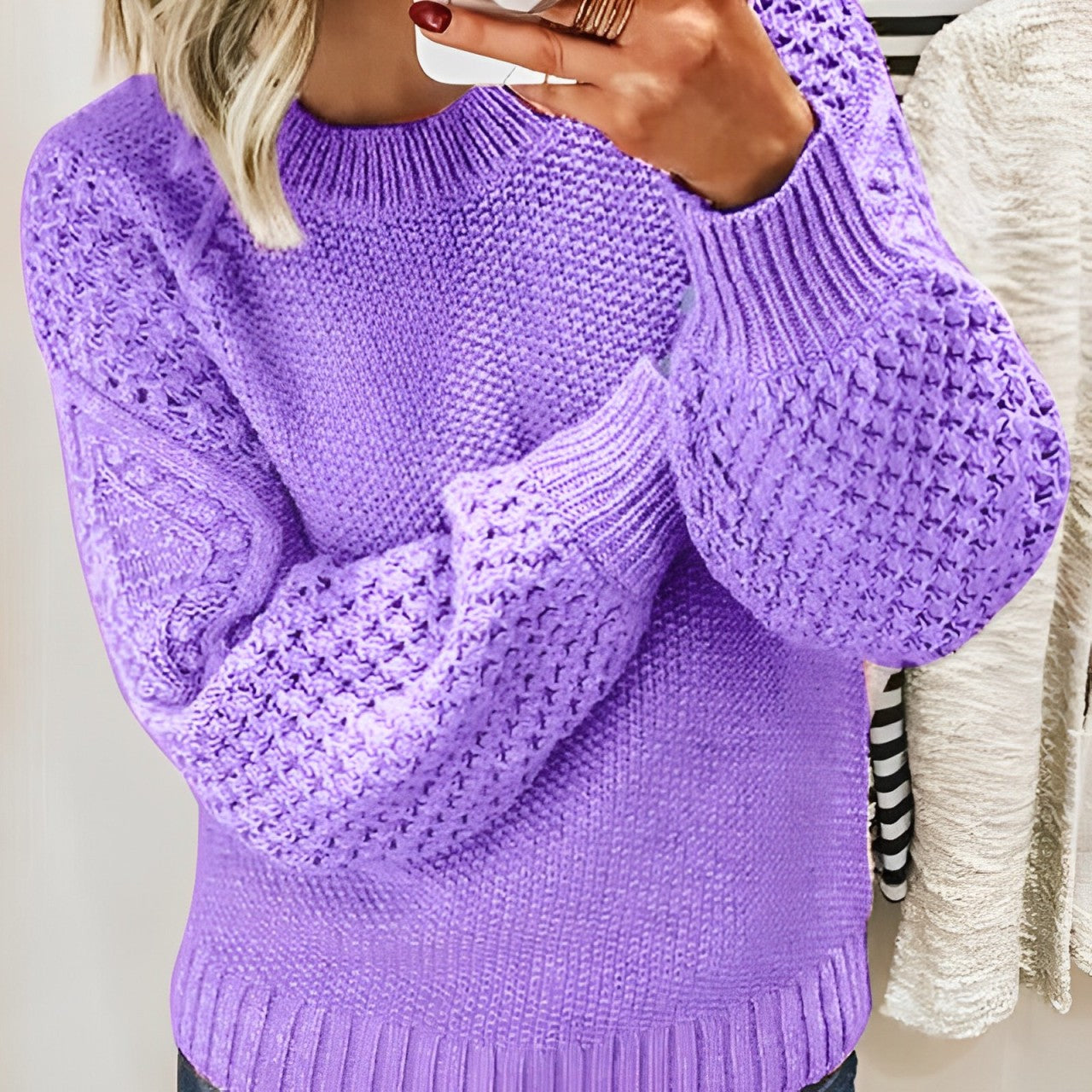 Women - Jumper - Cozy Knit Sweater - Chic and Warm Fashion for Every Occasion