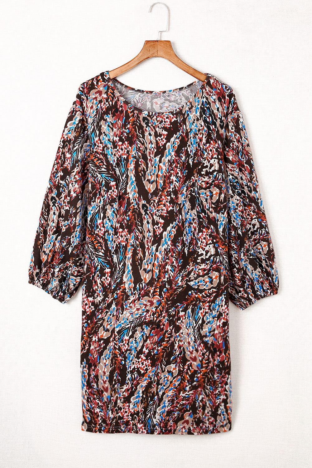 Plus Size dress with floral pattern