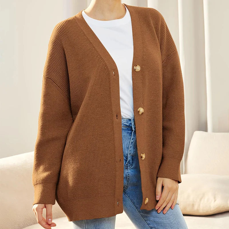 Women - Cashmere Cardigan - Luxurious Soft Material - Cozy and Stylish Knitwear