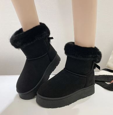 Warm fur boots