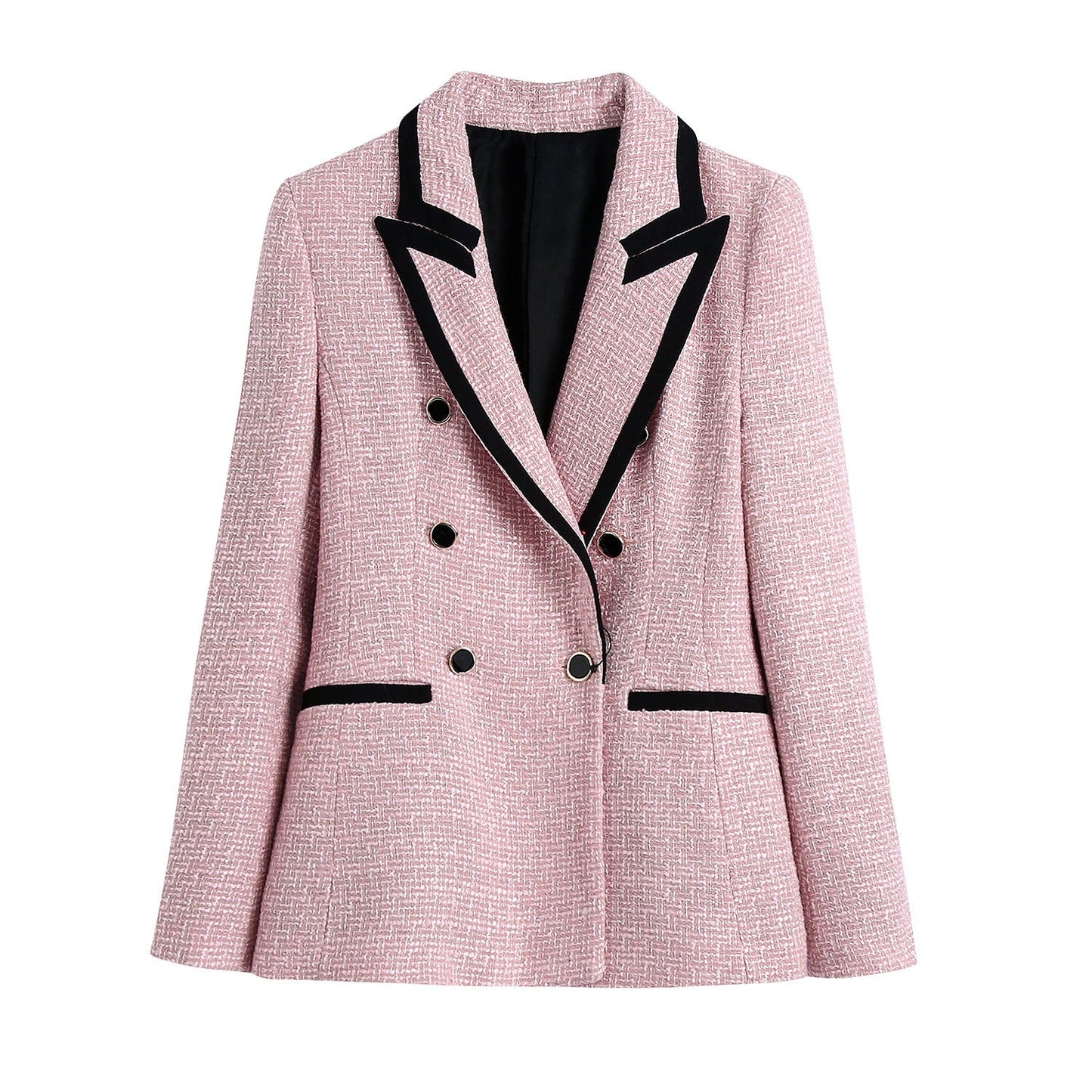 Women's Double-Breasted Blazer Coat - Modern Style - Tailored Fit - Chic Outerwear for Any Occasion