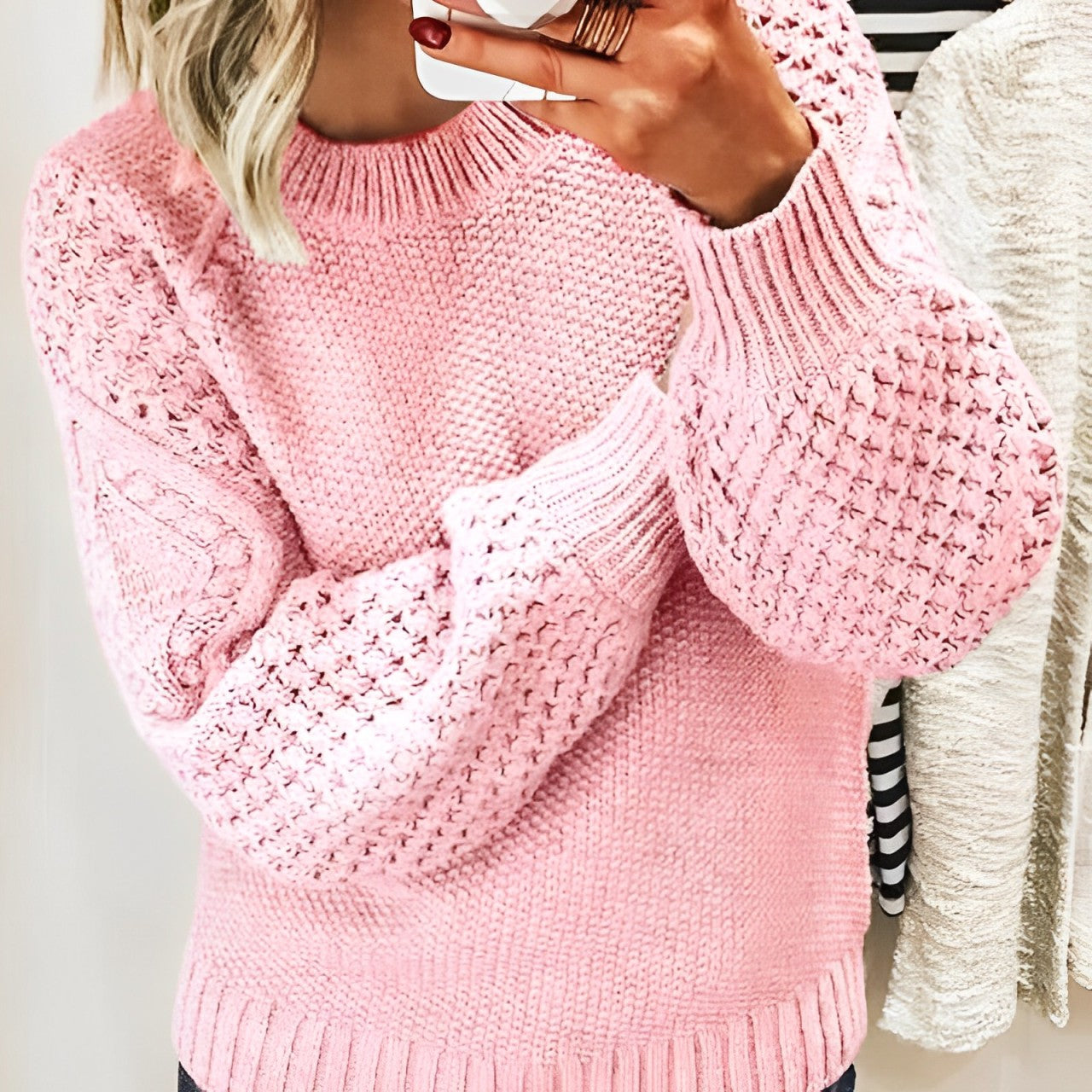 Women - Jumper - Cozy Knit Sweater - Chic and Warm Fashion for Every Occasion