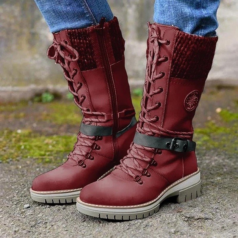 Comfortable boots with non-slip sole