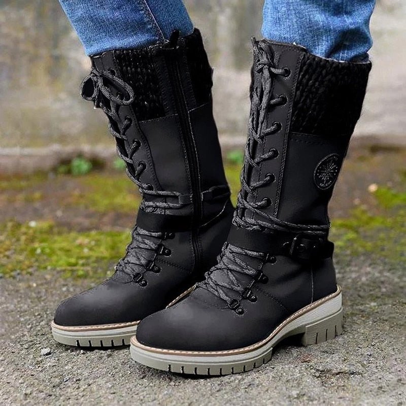 Comfortable boots with non-slip sole