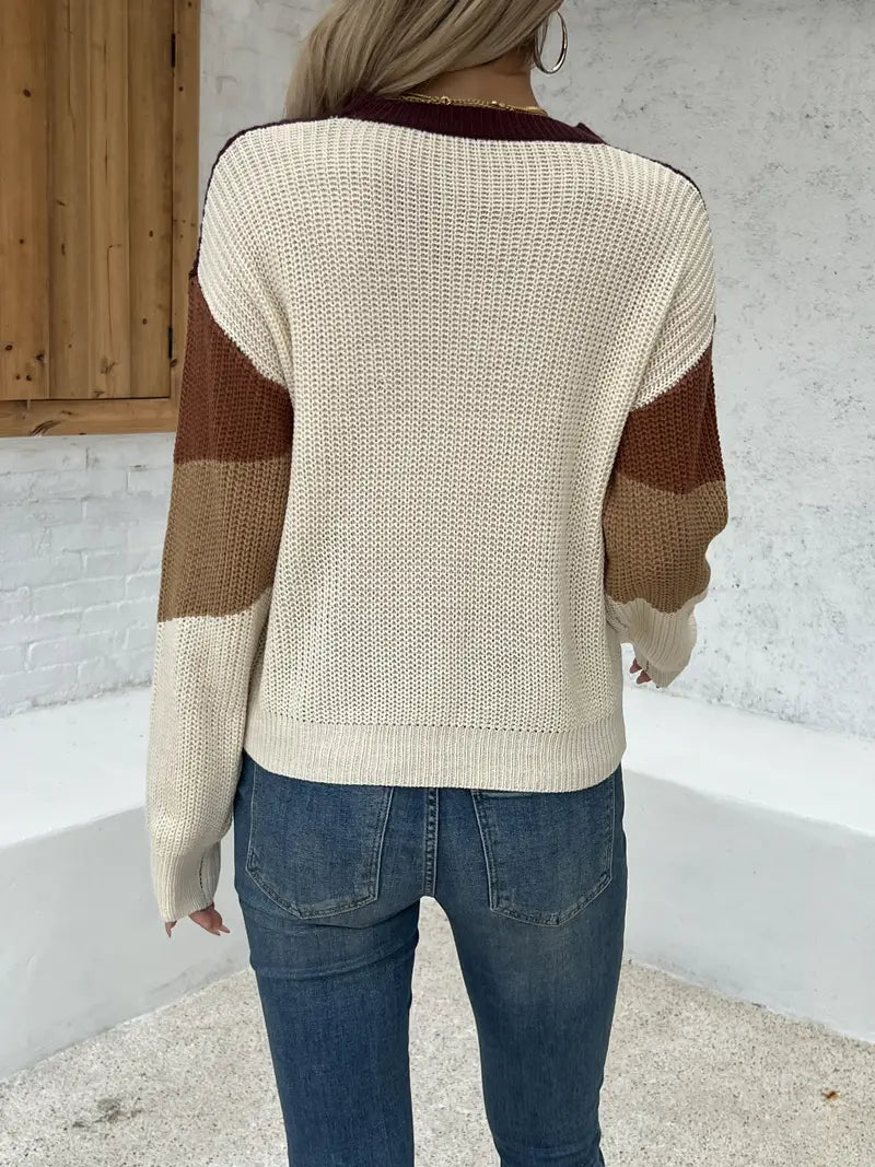 Colourful knitted jumper