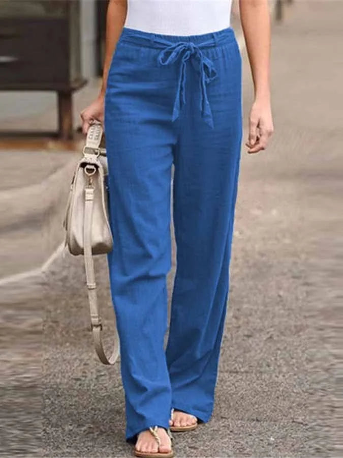 Relaxed linen trousers