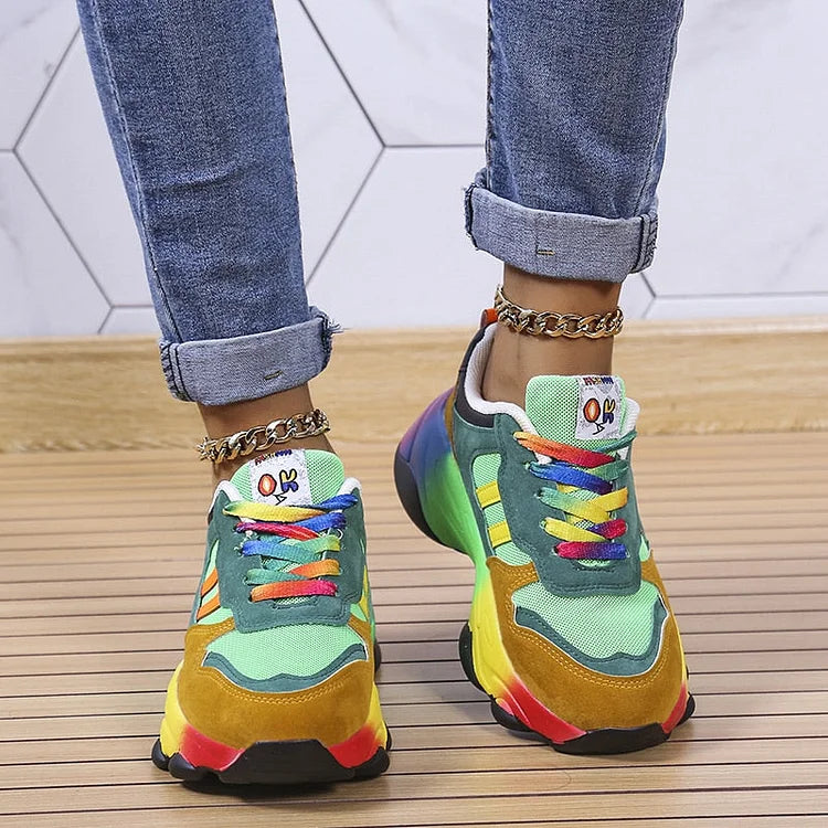 Women - Rainbow Shoes - Colorful & Trendy - Stylish Footwear for Every Occasion