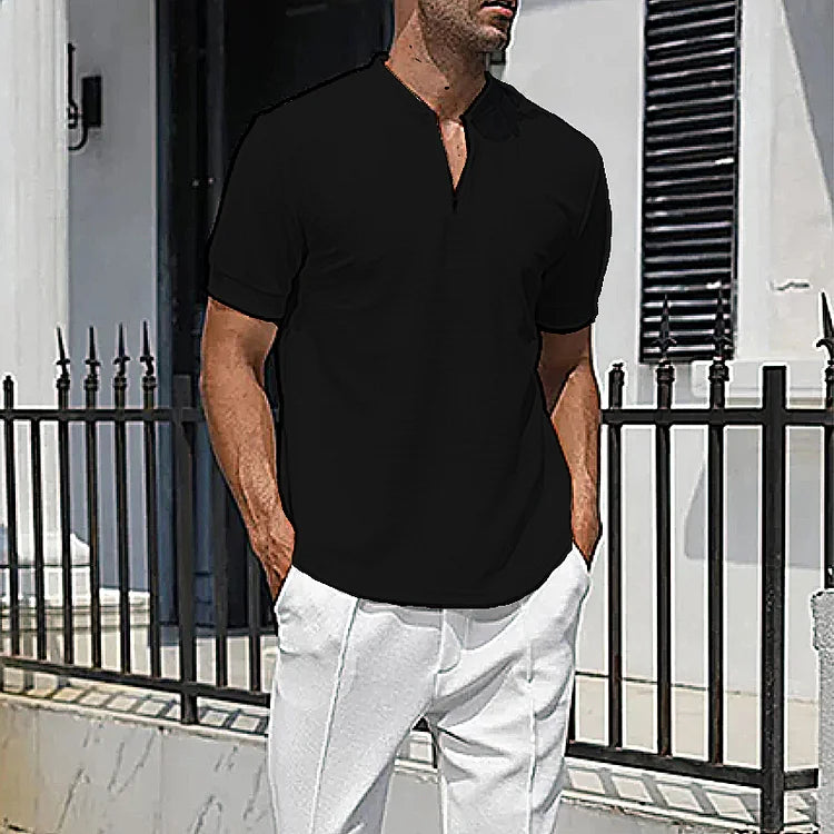 Short-sleeved business shirt for men