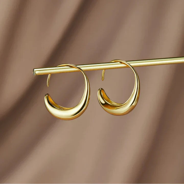 Vintage gold hoops