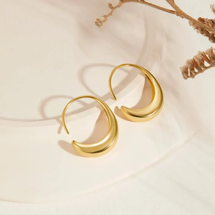 Vintage gold hoops