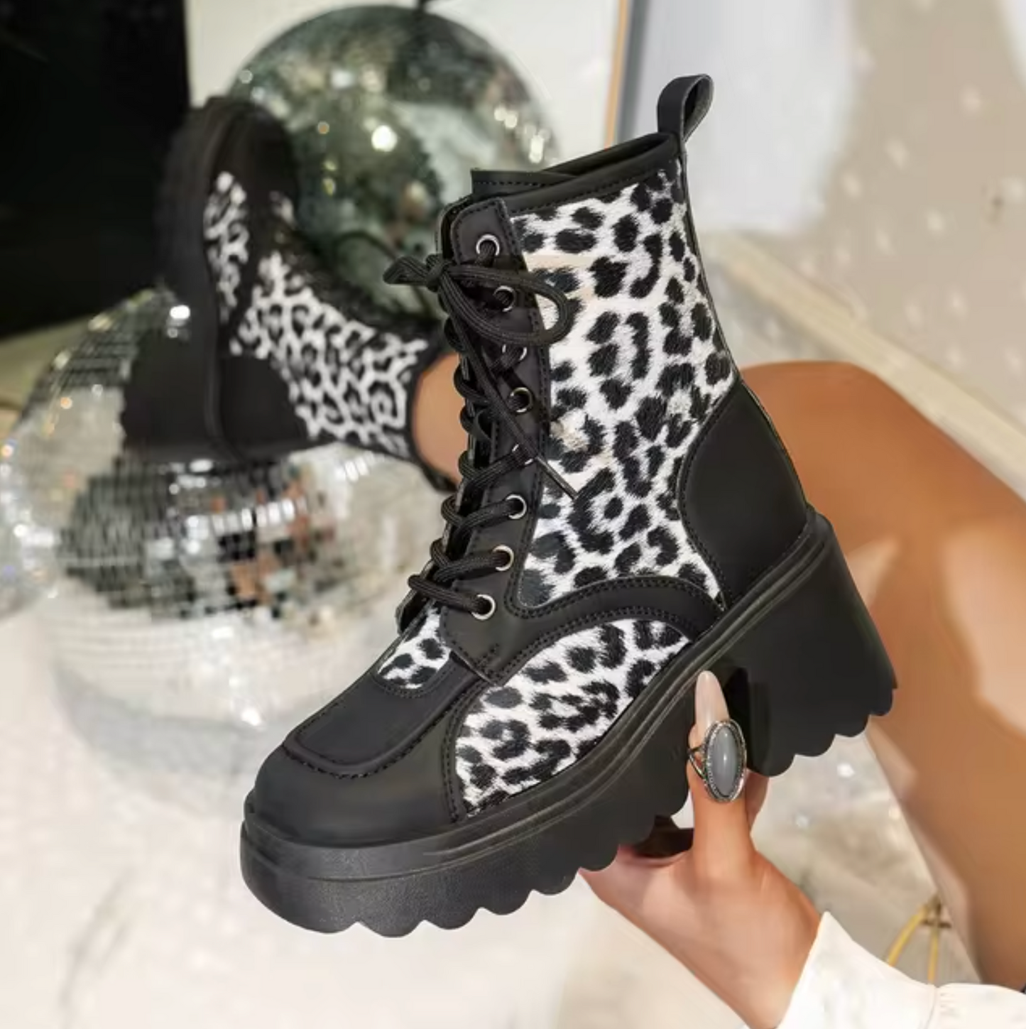 High-quality boots with thick heels